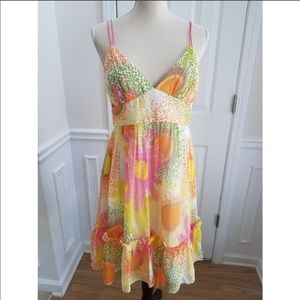 Milly Spaghetti Strap Multicolor Summer Dress